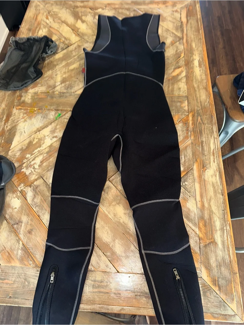 NRS Men's Black Neoprene Splash Pants with Integrated Boots